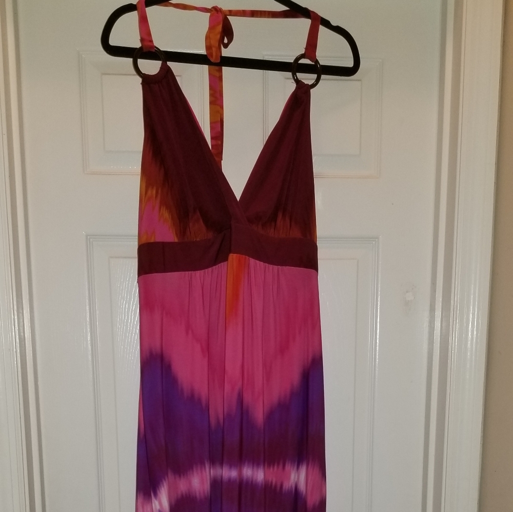 Maurice's Tie Dye Halter Maxi